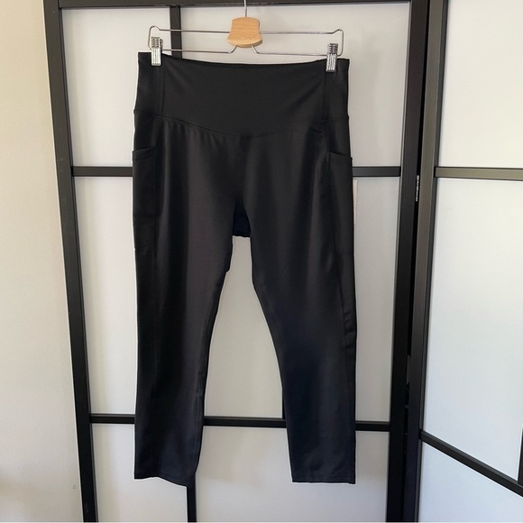 [XL] NWT Juicy Couture Sport Black Cropped Activewear Leggings Women’s Casual - Picture 5 of 13